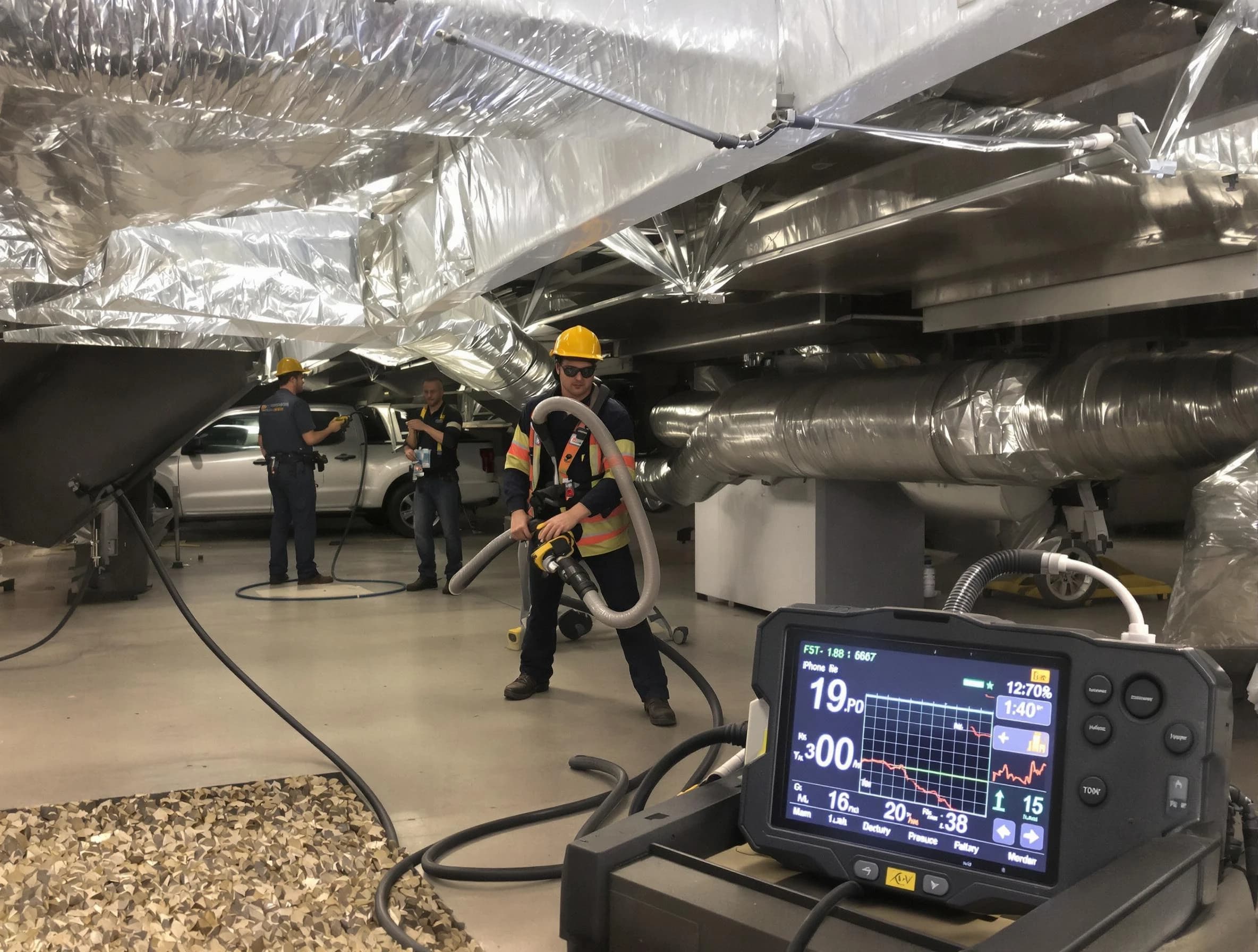 Professional negative pressure duct cleaning by Highlands Ranch Air Duct Cleaning in Highlands Ranch