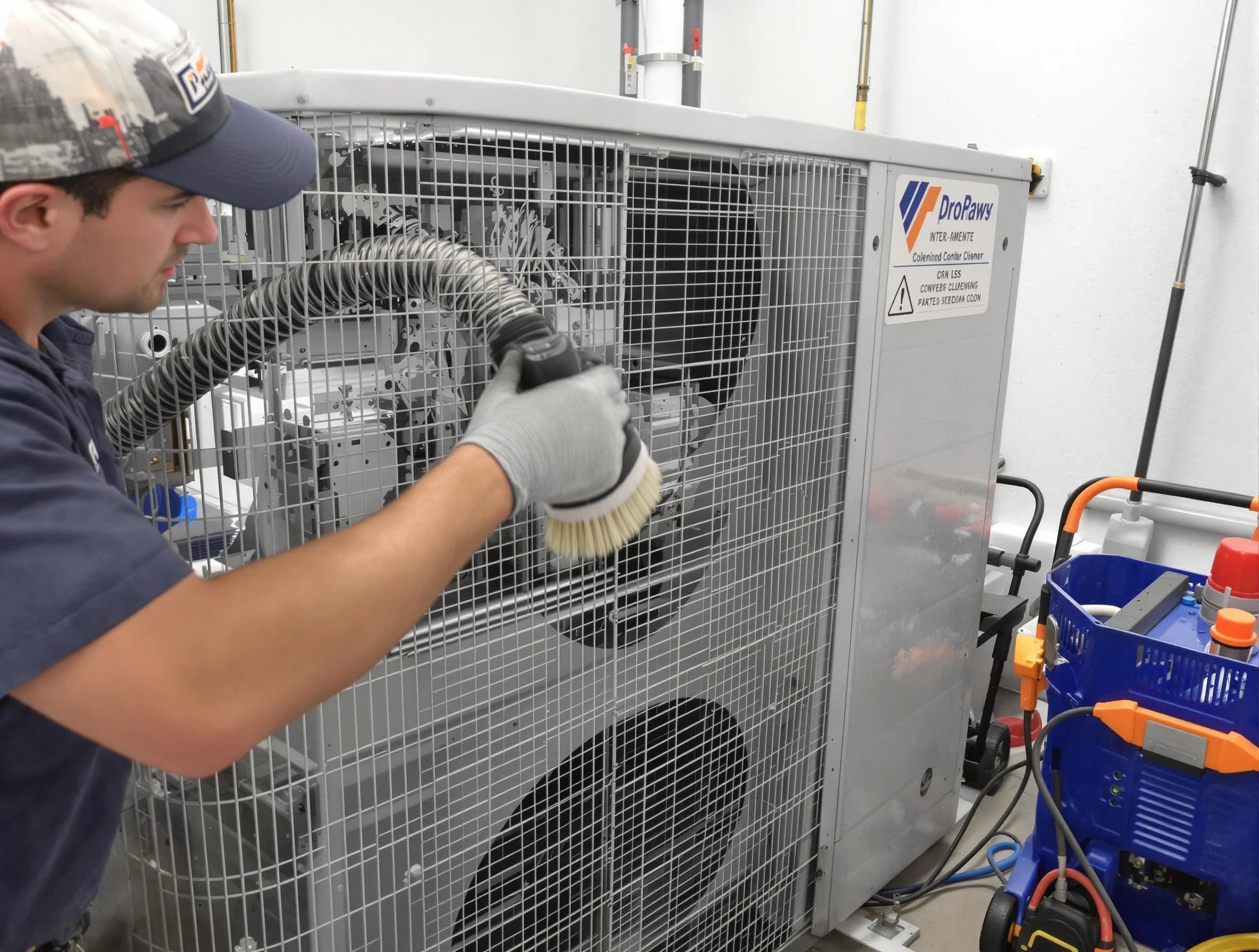 Highlands Ranch Air Duct Cleaning specialist performing precision AC coil cleaning for improved system performance in Highlands Ranch