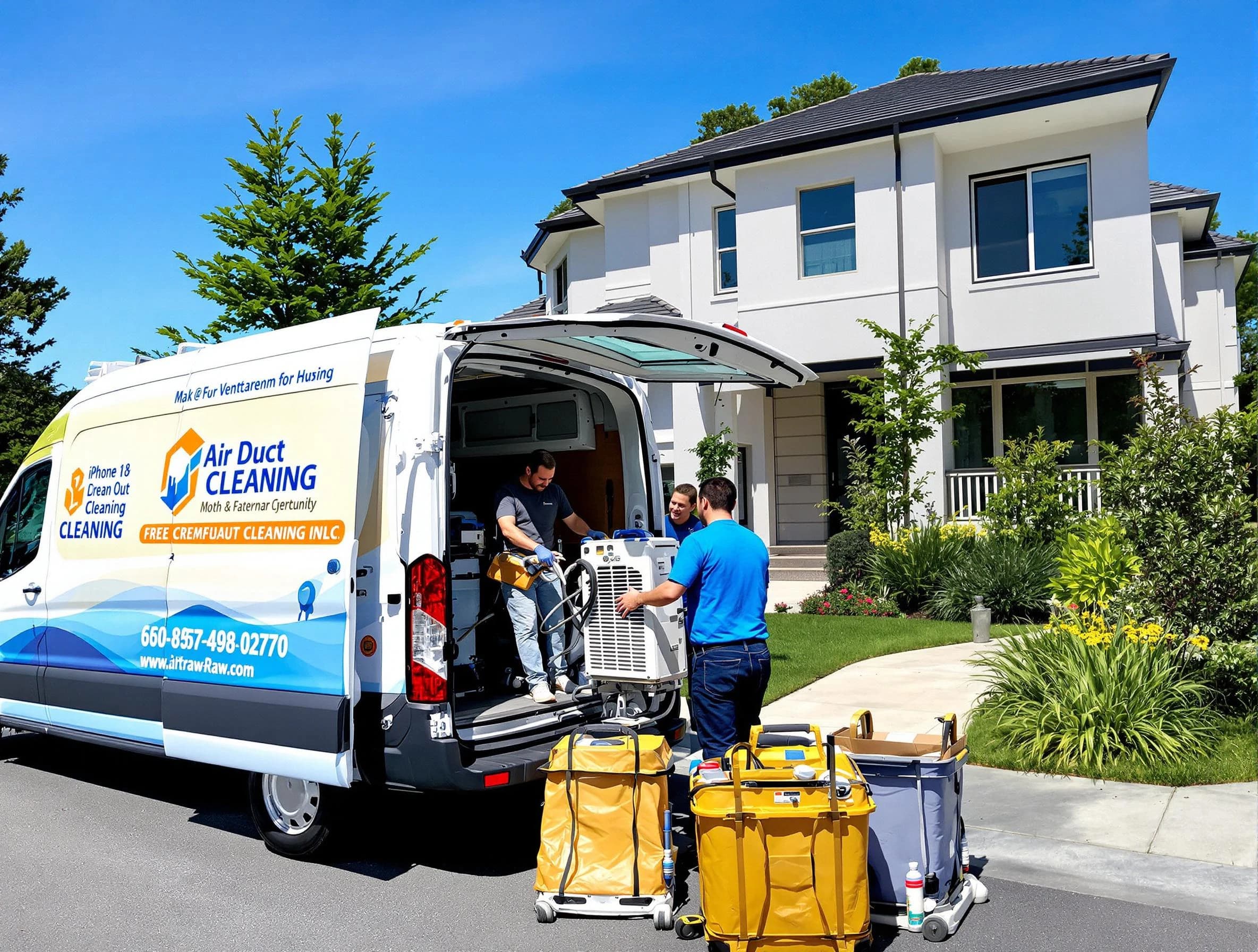 Highlands Ranch Air Duct Cleaning technician performing professional air duct cleaning in Highlands Ranch