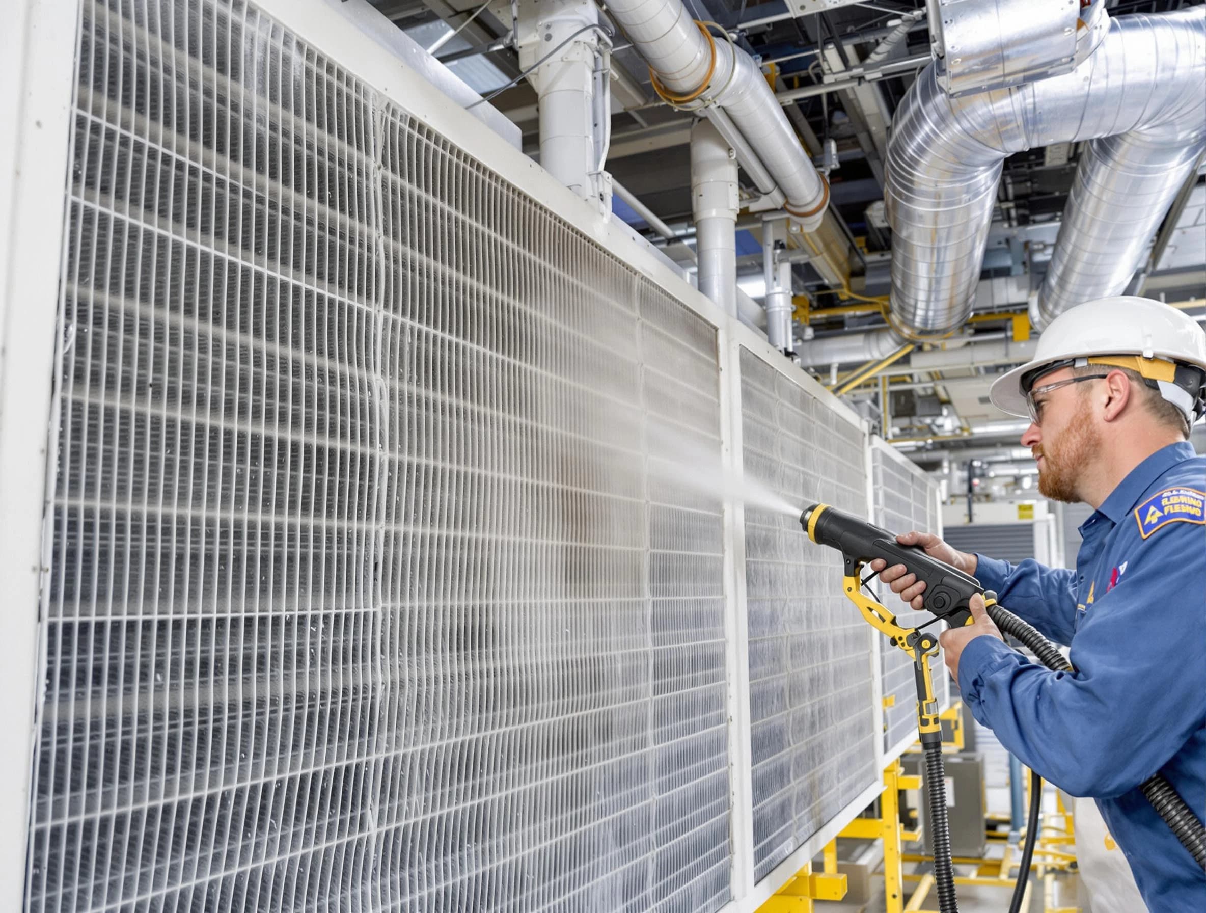 Professional commercial coil cleaning by Highlands Ranch Air Duct Cleaning in Highlands Ranch