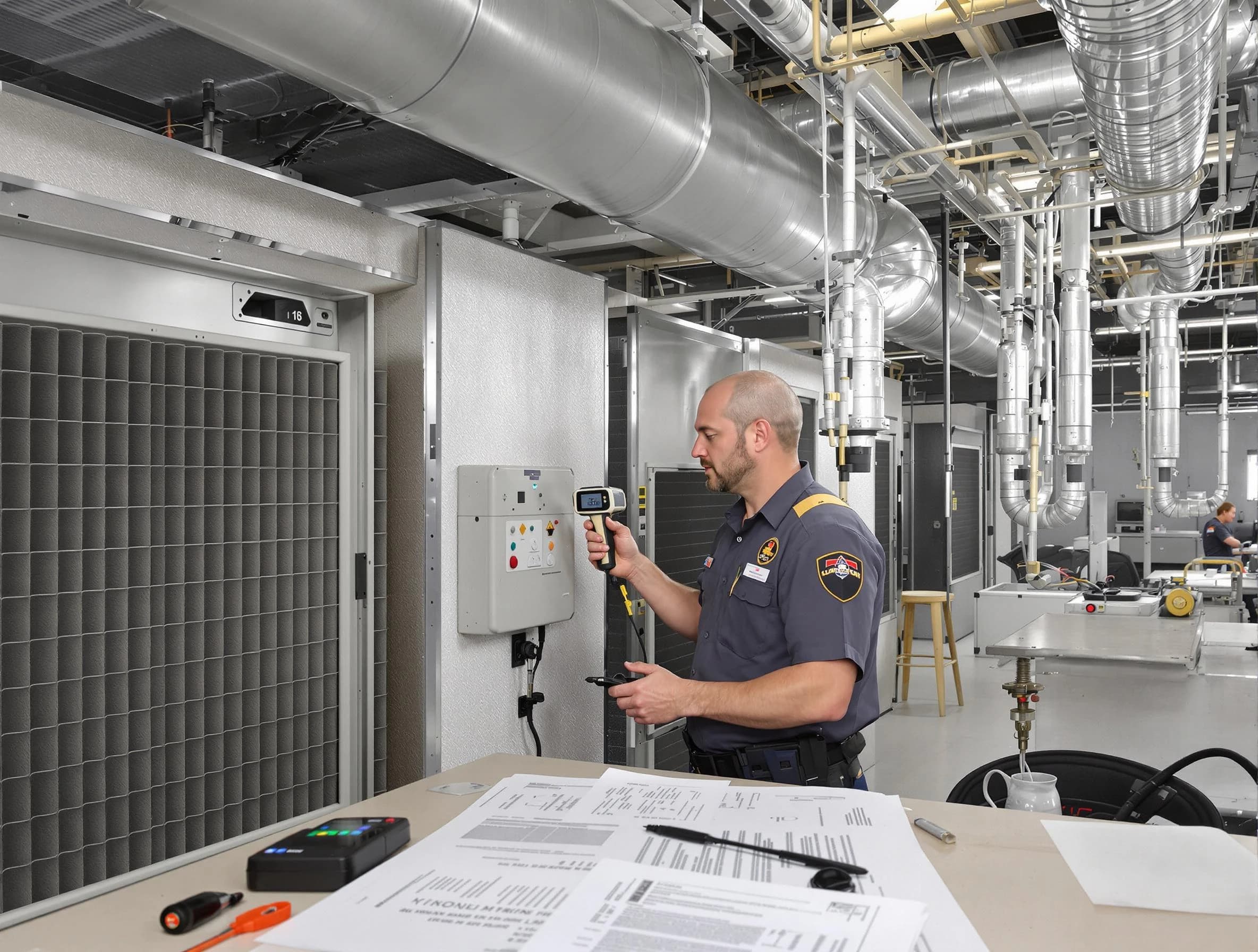 Professional filter system inspection by Highlands Ranch Air Duct Cleaning in Highlands Ranch