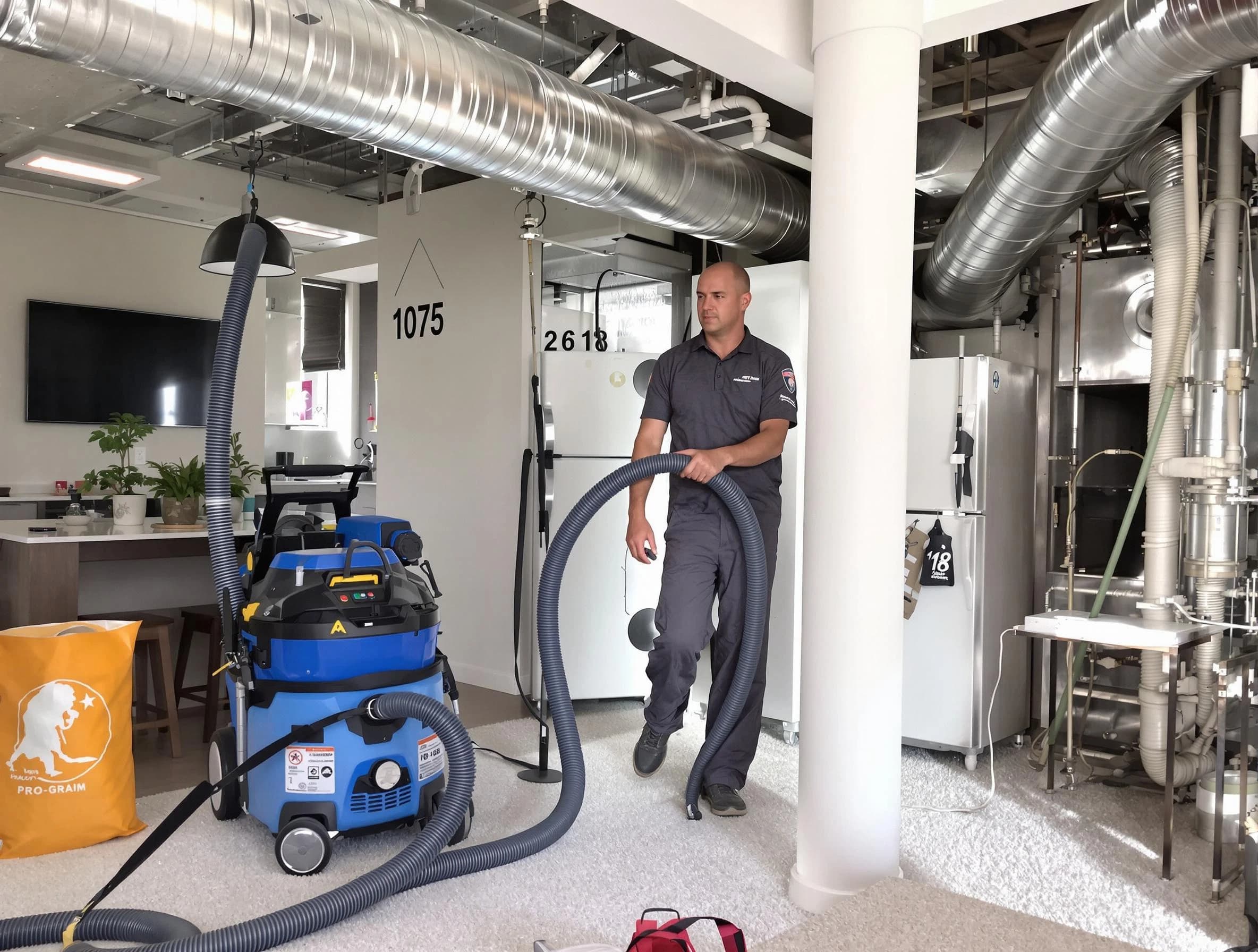 Highlands Ranch Air Duct Cleaning expert performing detailed indoor duct cleaning for improved air quality in Highlands Ranch