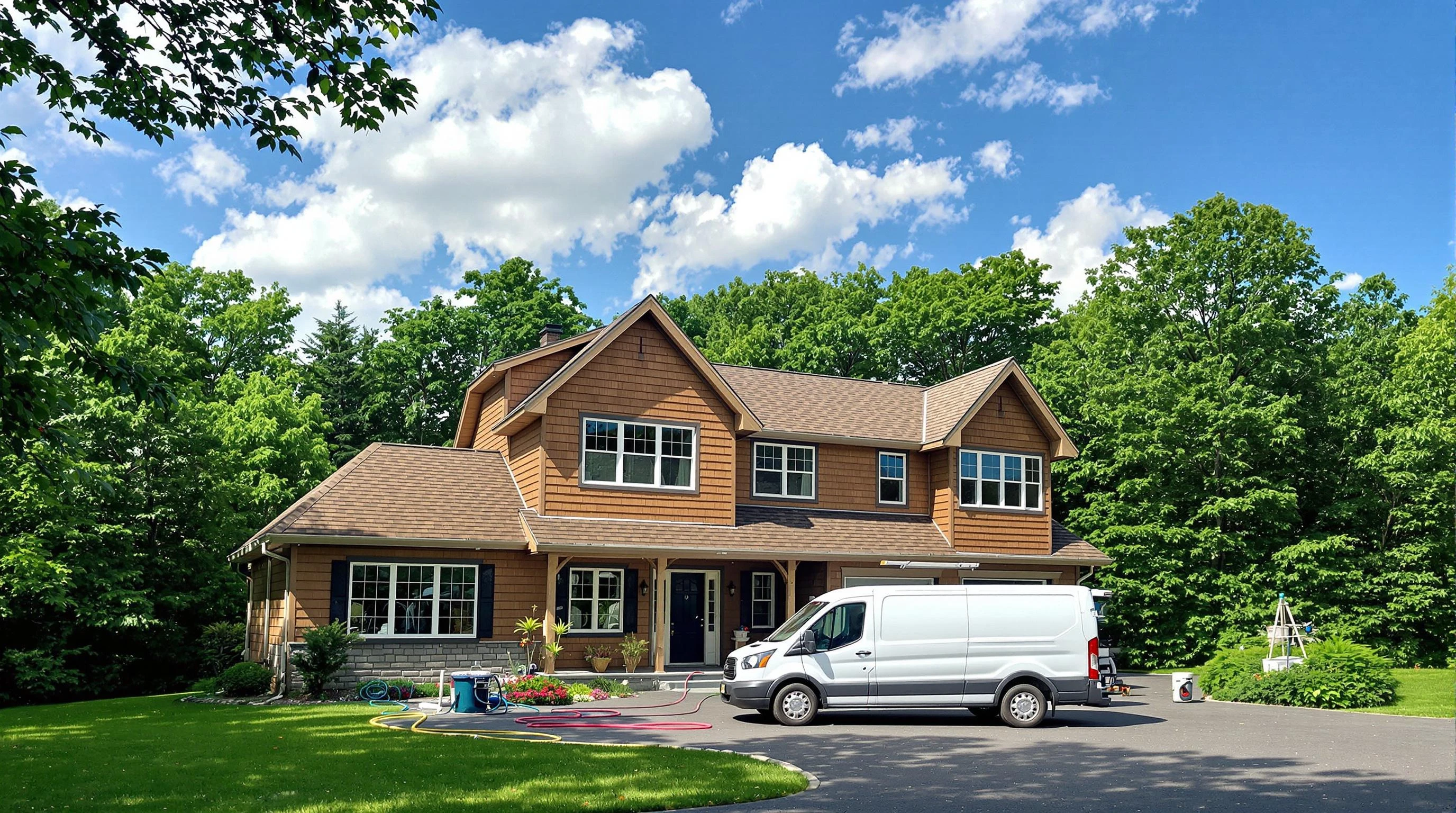Highlands Ranch Air Duct Cleaning air duct cleaning crew working in Castle Pines, CO