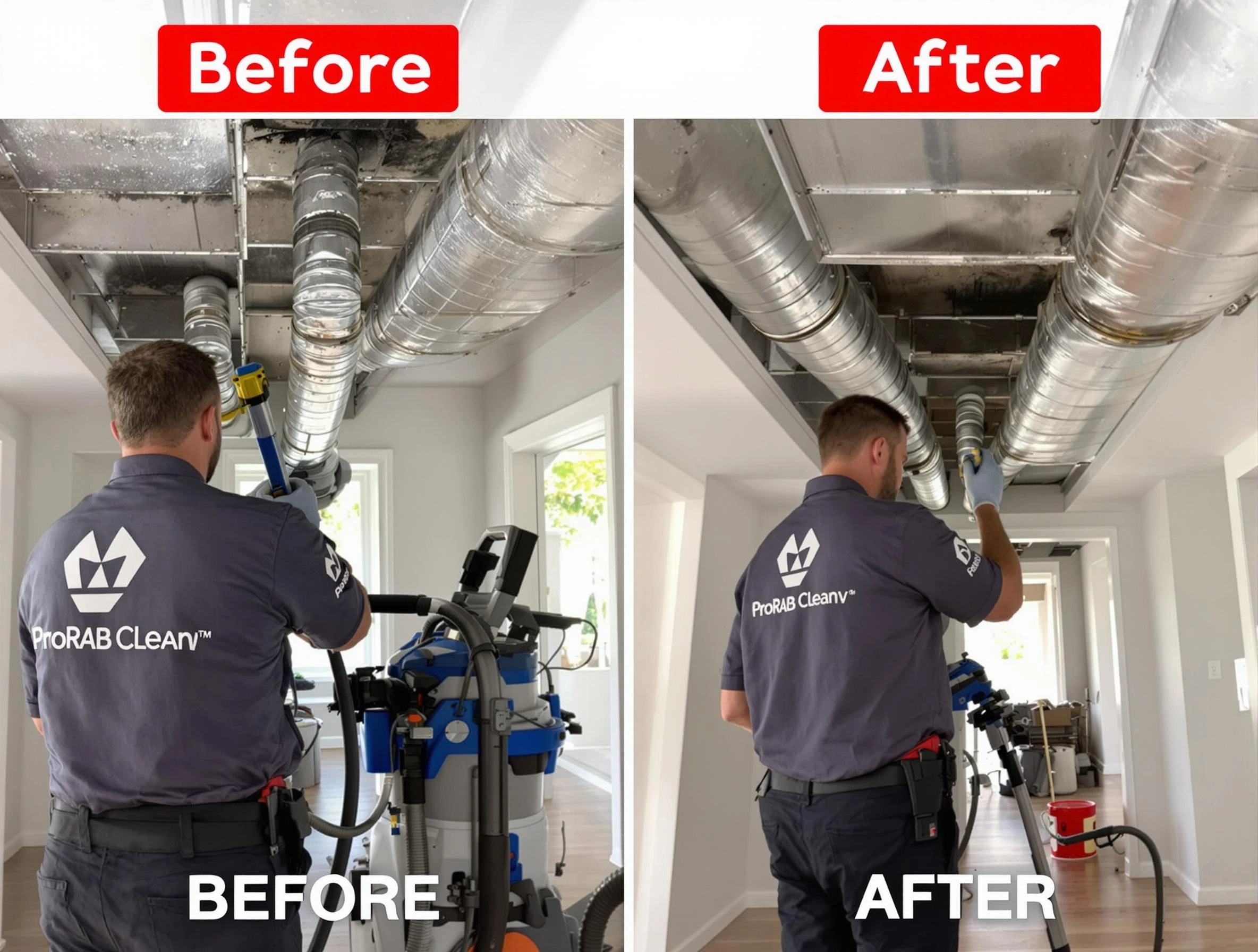 Highlands Ranch Air Duct Cleaning expert performing thorough residential duct cleaning in a Highlands Ranch home